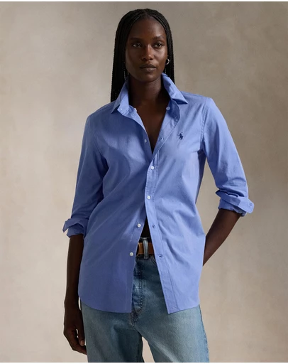 Polo Ralph Lauren - End-On-End Stretch Slim Fit Cotton Shirt - The ICONIC Exclusive