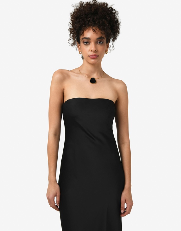 Forcast - Martini Strapless Satin Dress