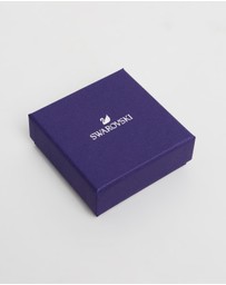 Swarovski - Stilla Attract stud earrings, Round cut, White, Rhodium plated