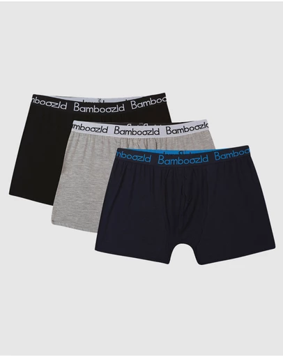 Bamboozld - Mens 3 Pack Bamboo Jersey Trunks