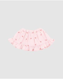 Fox & Finch - Songbird Embroidered Skirt With Inbuilt Shorts - Babies