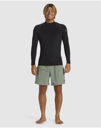Quiksilver - Mens Everyday Heat Long Sleeve UPF 50 Surf T-Shirt