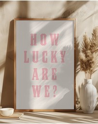 Olive et Oriel - How Lucky Are We? by Tara Royle Art Print