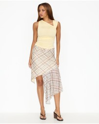 Dazie - Daquiri Ruched Jersey Top