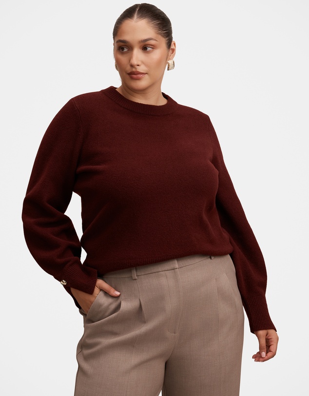 Forever New Curve - Ellie Curve Cuff Detail Sweater
