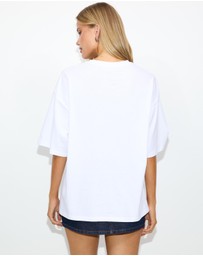 Dazie - Greece Oversized Graphic Tee