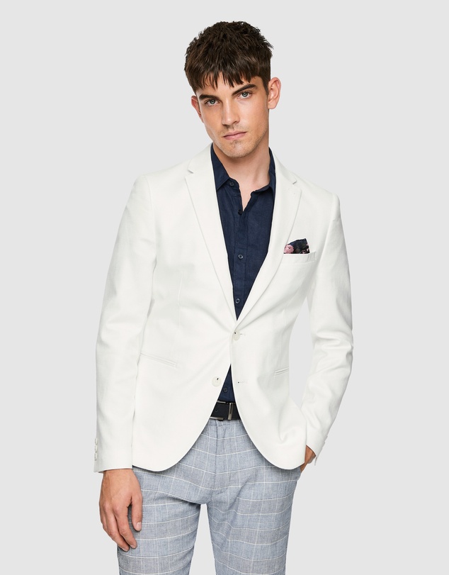 yd. - Jaxson Linen Blend Blazer