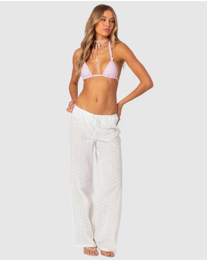 EDIKTED - Miracle Cotton Lace Pants