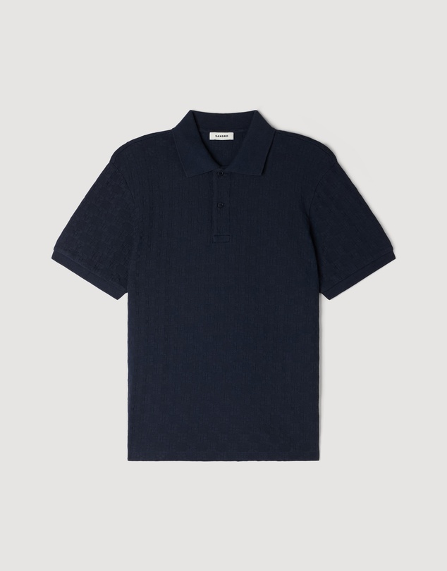 Sandro - Jersey Cross Polo Shirt
