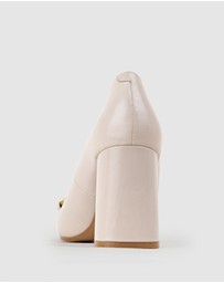 Edward Meller - BAILEY85 Block Heel Pump with Trim