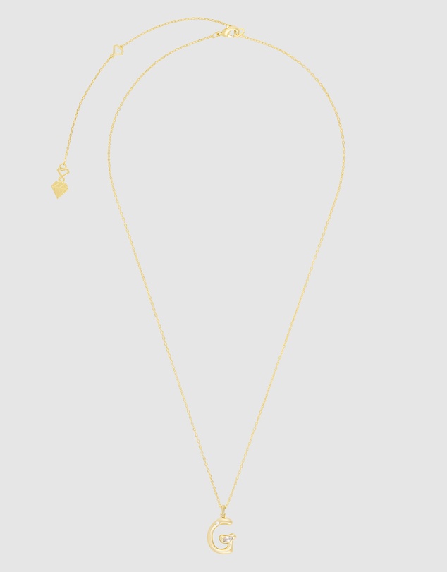 Wanderlust + Co - Alphabet Bubble Pendant Necklace - Letter G