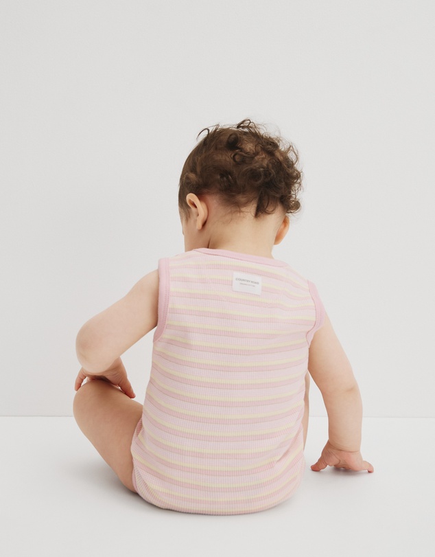 Country Road - Organically Grown Cotton Blend Sleeveless Rib Bodysuit