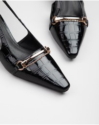 RAID - Alique Shoes with slingback strap in Black