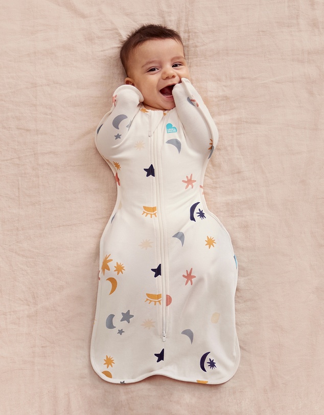 Love to Dream - Swaddle Up™ 1.0 TOG Organic Cotton Buff Lunar