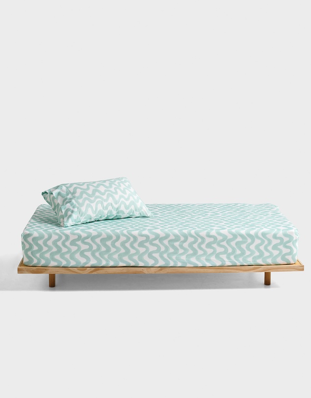 Linen House Kids - Wiggle Wiggle Fitted Sheet + Pillowcase Set