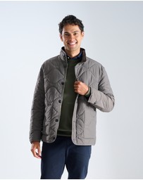 3 Wise Men - 3 Wise Men Quilted Jacket Charcoal