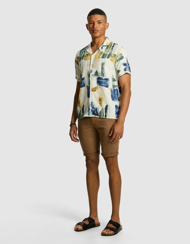 yd. - Eden Linen Blend Shirt