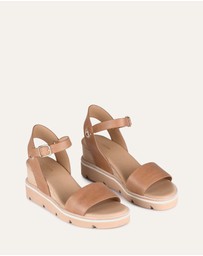 Jo Mercer - Katie Mid Heel Wedge Sandals