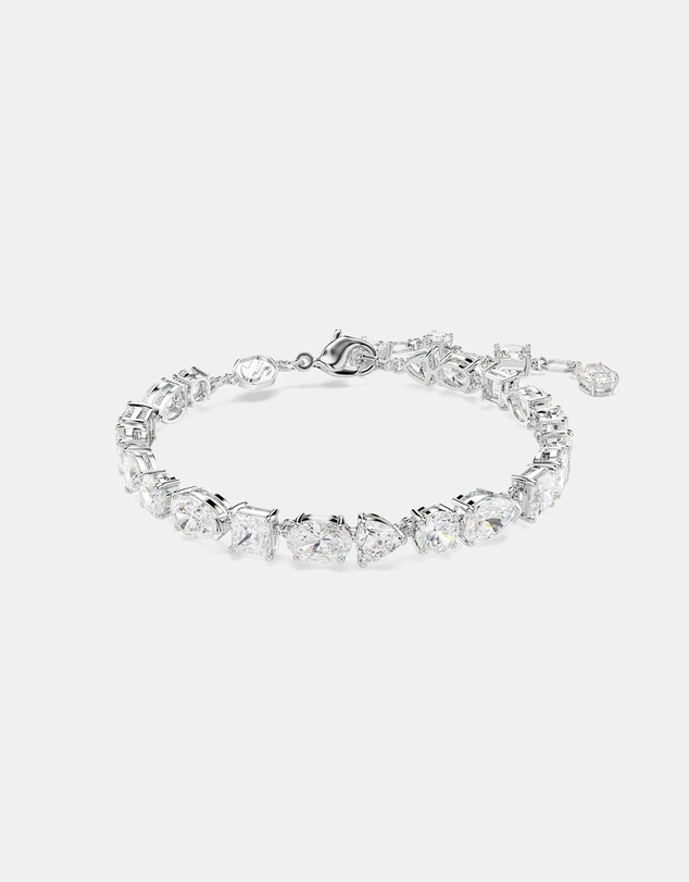 Swarovski - Mesmera Bracelet, Mixed Cuts, White, Rhodium-Plated