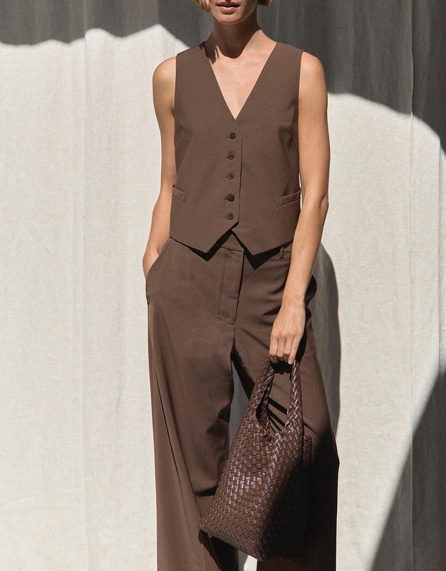 Rylan - Alt-Leather Woven Small Tote Bag