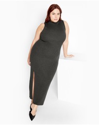 City Chic - Plus sizeKenia Dress - charcoal