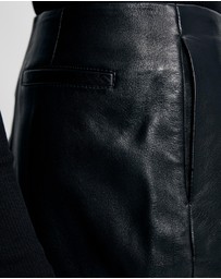 Lover - Hollis 100% Leather Midi Skirt