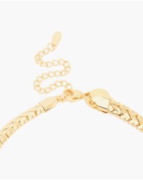Lovisa - Waterproof Gold Plated Stainless Steel Interlock Chain Necklace