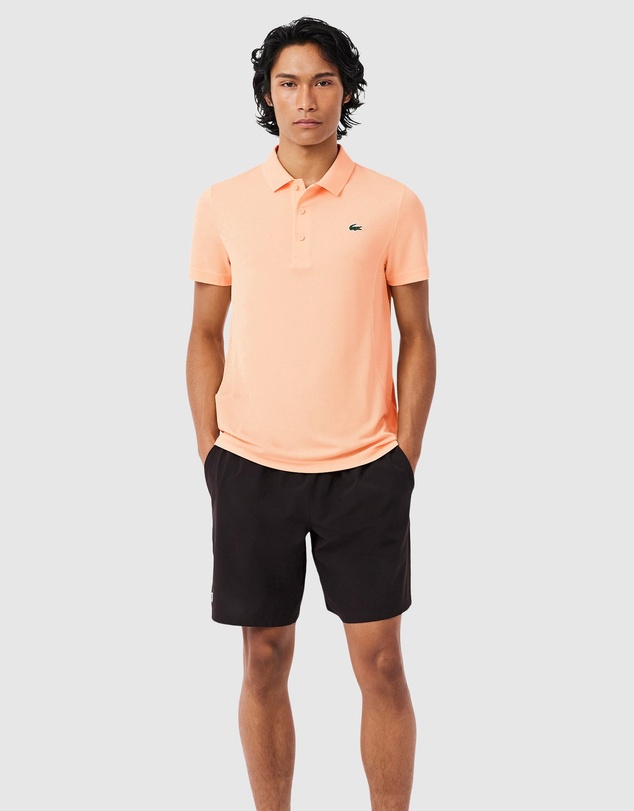Lacoste - Novak Djokovic On Court Run Resistant Ultra Dry Pique Knit Polo Shirt