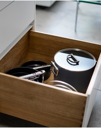 Joseph Joseph - Space Non-stick Stock Pot with Folding Handles and Lid - 25cm
