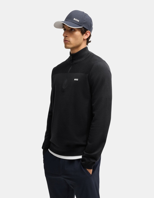 BOSS - Momentum Zip Neck Knitwear