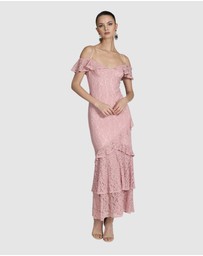 Romance by Honey and Beau - Trianna Off Shoulder Lace Dress