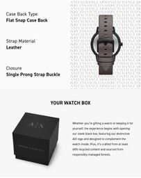 Armani Exchange - Grey Analogue Watch