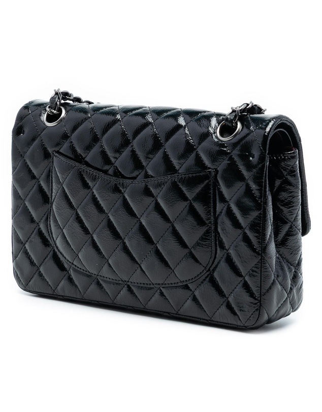 Pre-Loved by Azura Reborn - Pre-Loved Medium Classic Distressed Patent Double Flap