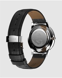 TIMEX - Waterbury Metropolitan Sub-Second 39mm Leather Strap Watch