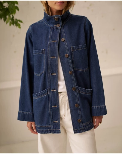Ceres Life - Tilda Funnel Neck Shacket