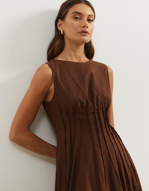 Atmos&Here - Anna Pintuck Maxi Dress