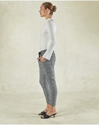 DRICOPER DENIM - Active Cobalt Blue Check Jeans