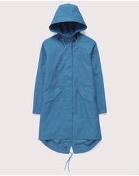 Seasalt - Seasalt Cornwall Blue Seafaring Waterproof Coat