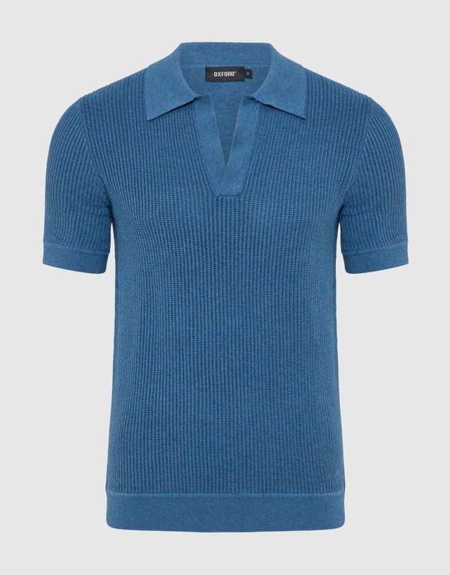 Oxford - Huck Lined Knitted Polo