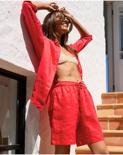 CAMIXA - Panthea Linen Shorts