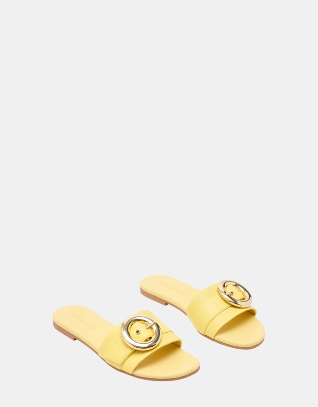 Steve Madden - Marta Yellow Leather Sandals