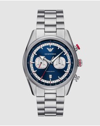 Emporio Armani - Silver Tone Chronograph Watch