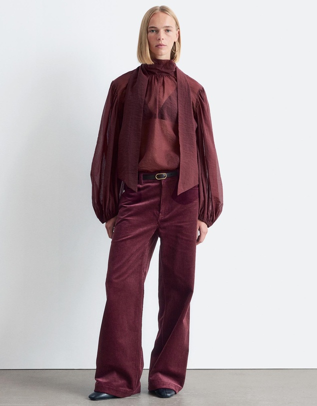 & Other Stories - Puff-Sleeve Bow-Detail Blouse