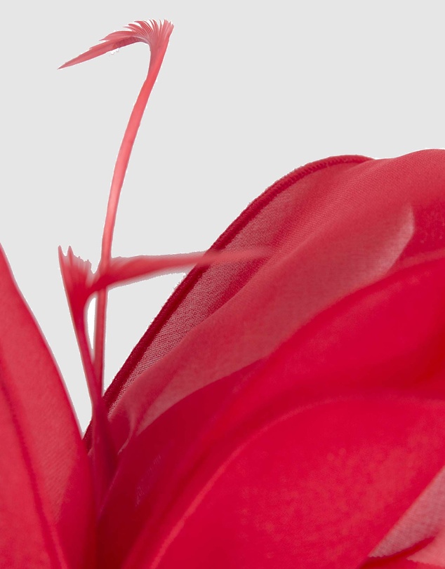 Max Alexander - Red Organza Bow Fascinator