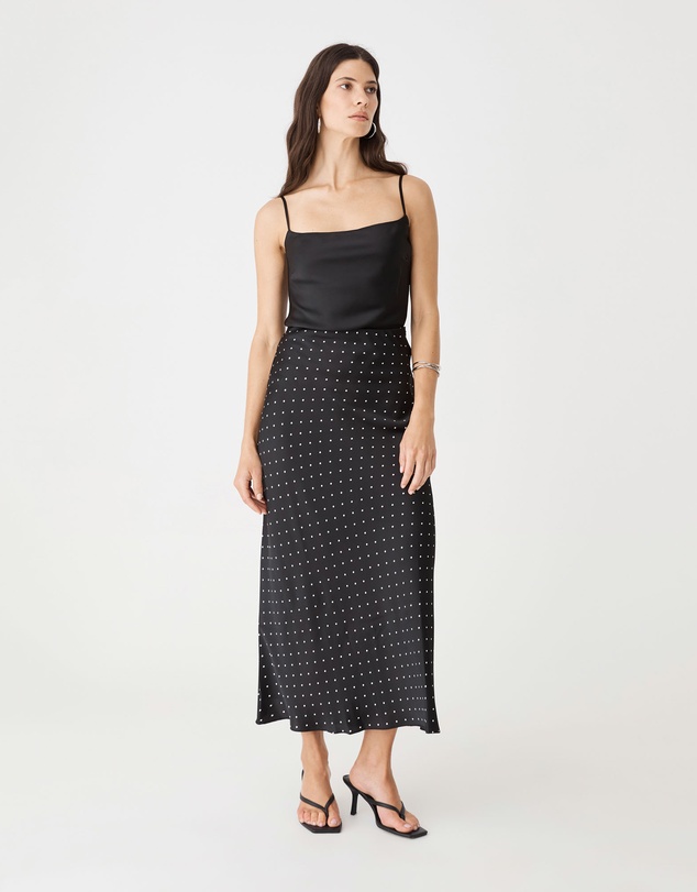 Forcast - Courtney Bias Satin Skirt