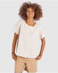 CAMIXA - Teena Linen T-shirt Top