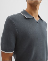 Country Road - Australian Cotton V-neck Knit Polo