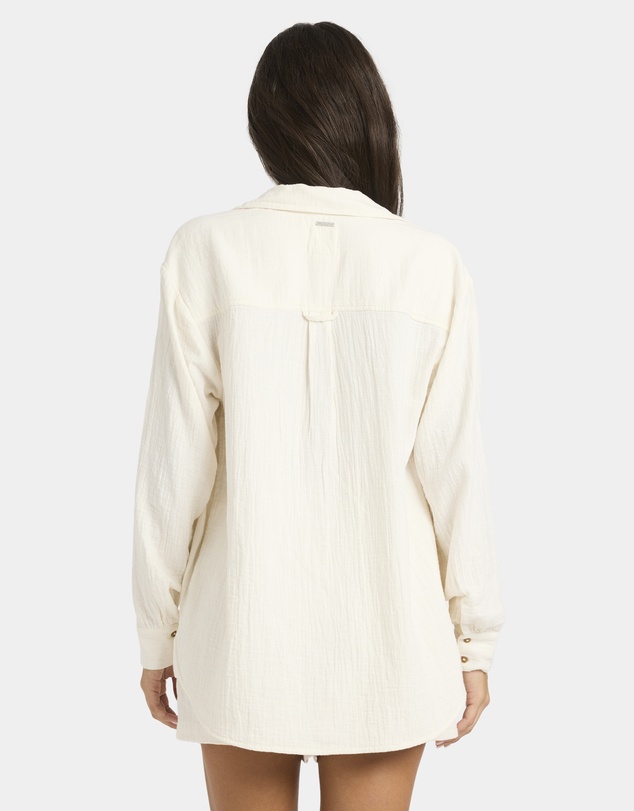Billabong - Womens Wanderer Long Sleeve Button-down Shirt