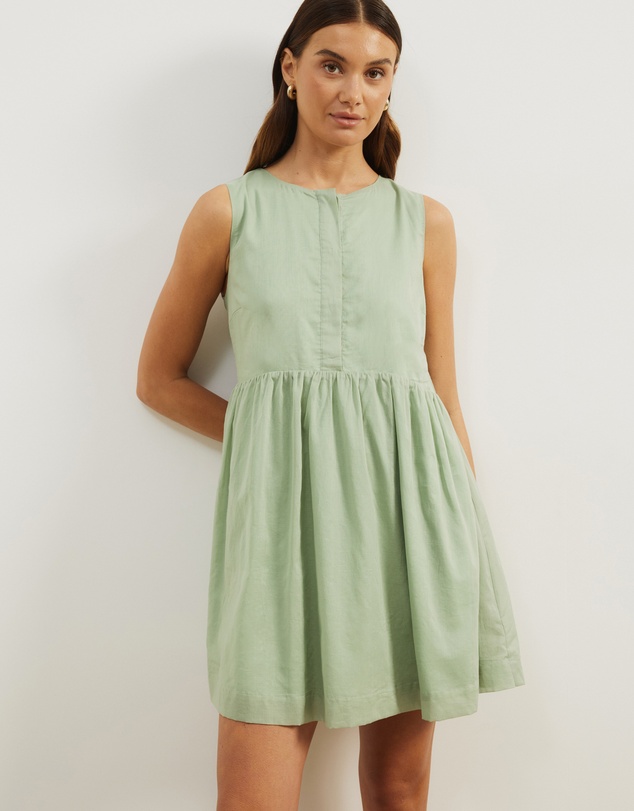 Atmos&Here - Dalia Cotton Voile Mini Dress
