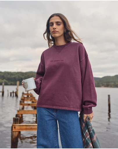 All About Eve - Aae Washed Box Crew Wine